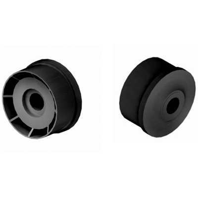 Plastic Roll Head Ø50 x 1.5 Ktr Pls. Black